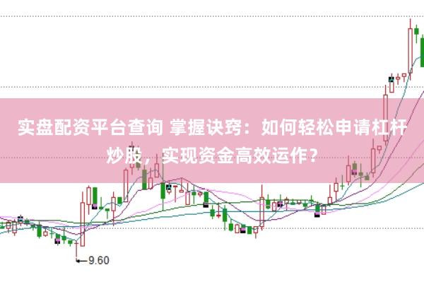 实盘配资平台查询 掌握诀窍：如何轻松申请杠杆炒股，实现资金高效运作？